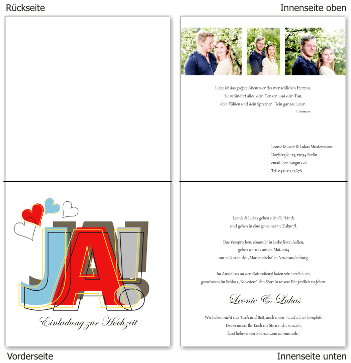  Einladungskarten Hochzeit, Hochzeitseinladungen, Hochzeitskarten, Einladungen für Hochzeit