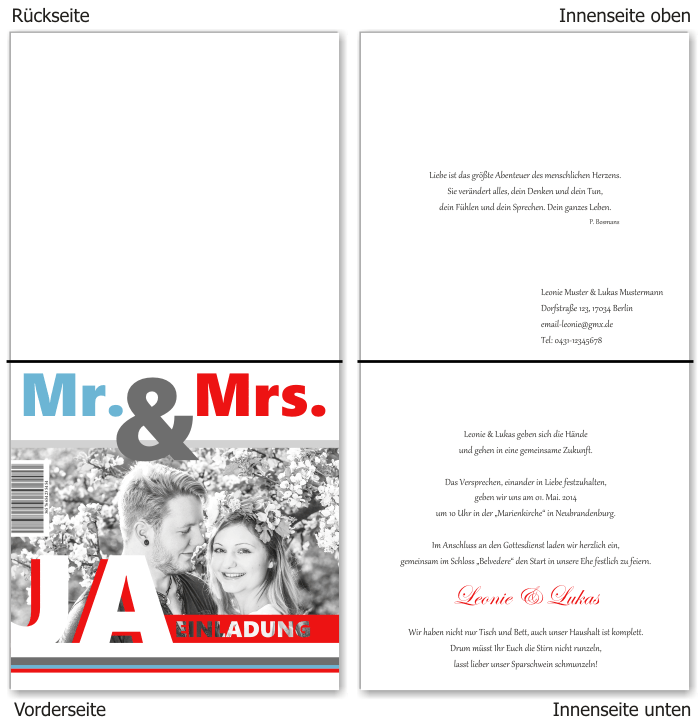  Einladungskarten Hochzeit, Hochzeitseinladungen, Hochzeitskarten, Einladungen für Hochzeit