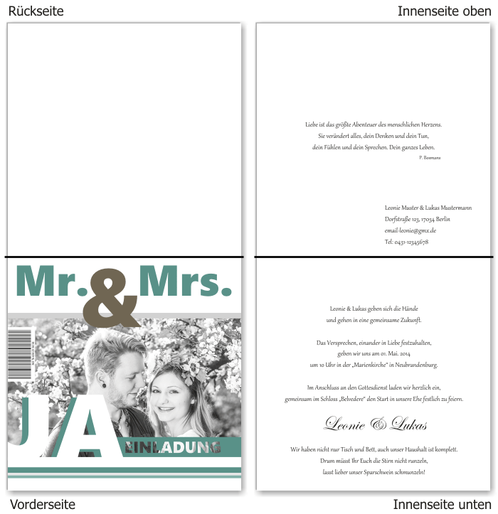  Einladungskarten Hochzeit, Hochzeitseinladungen, Hochzeitskarten, Einladungen für Hochzeit