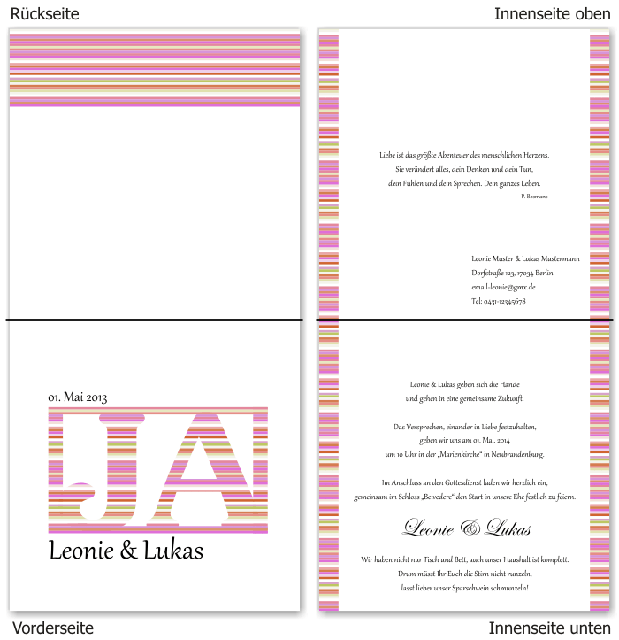  Einladungskarten Hochzeit, Hochzeitseinladungen, Hochzeitskarten, Einladungen für Hochzeit