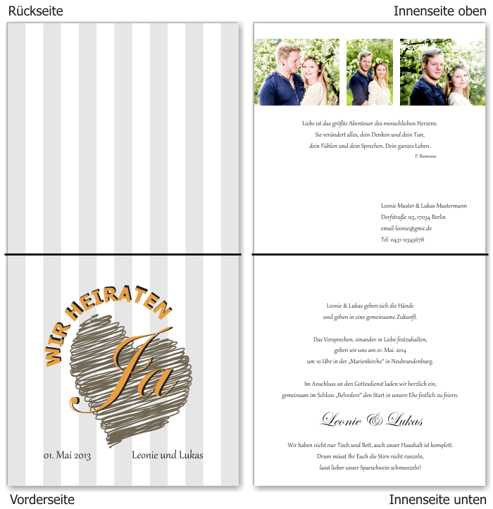  Einladungskarten Hochzeit, Hochzeitseinladungen, Hochzeitskarten, Einladungen für Hochzeit