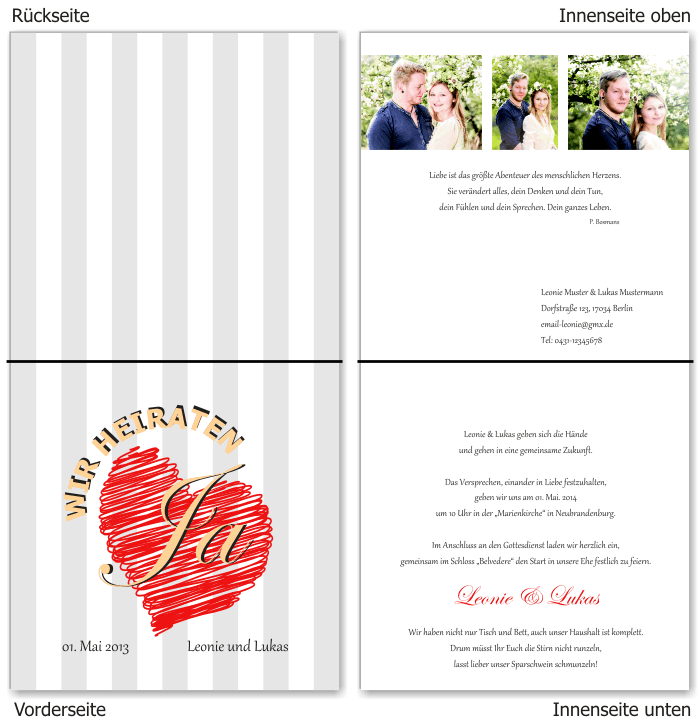  Einladungskarten Hochzeit, Hochzeitseinladungen, Hochzeitskarten, Einladungen für Hochzeit