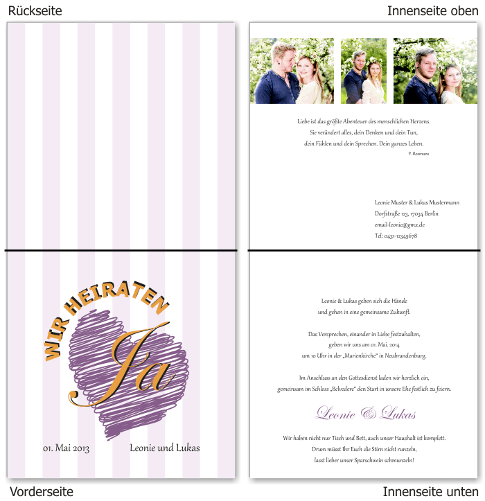  Einladungskarten Hochzeit, Hochzeitseinladungen, Hochzeitskarten, Einladungen für Hochzeit