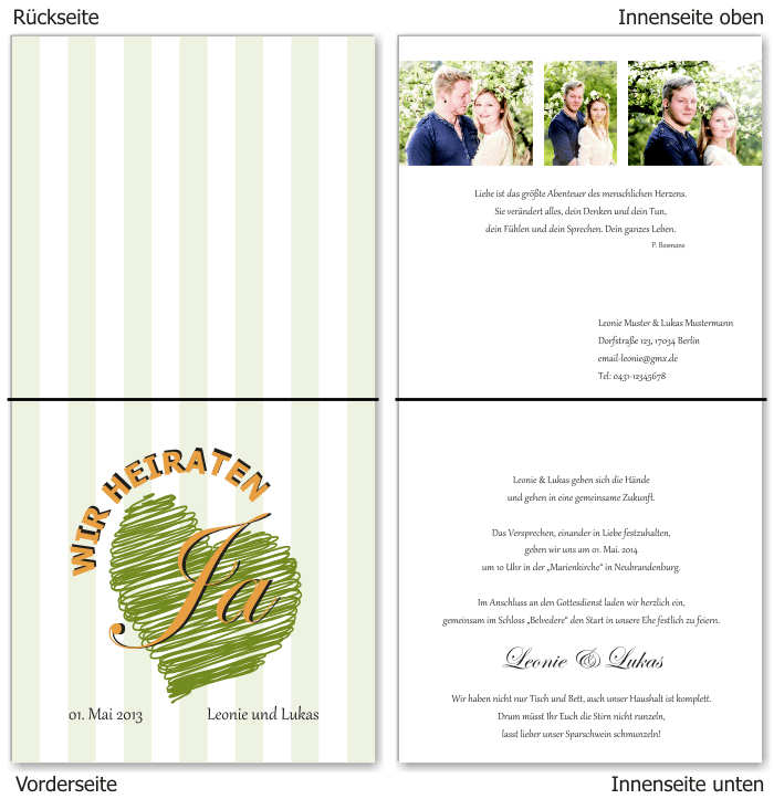  Einladungskarten Hochzeit, Hochzeitseinladungen, Hochzeitskarten, Einladungen für Hochzeit