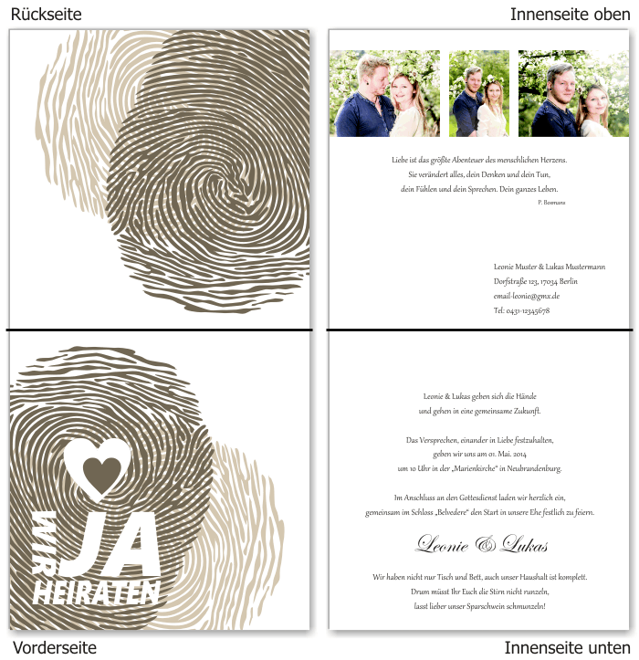 Einladungskarten Hochzeit, Hochzeitseinladungen, Hochzeitskarten, Einladungen für Hochzeit