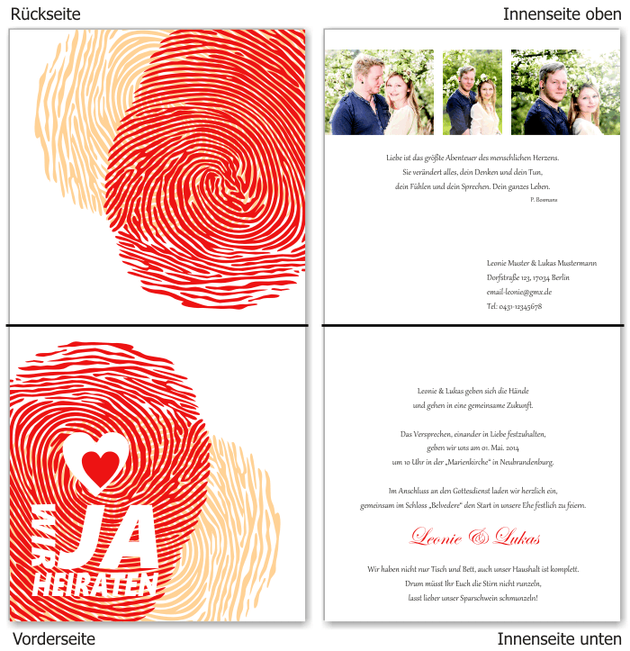  Einladungskarten Hochzeit, Hochzeitseinladungen, Hochzeitskarten, Einladungen für Hochzeit