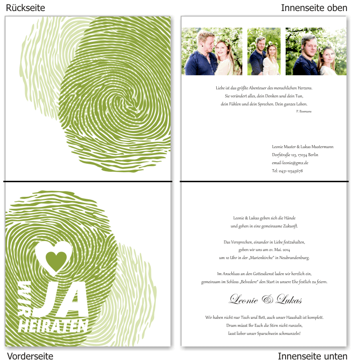 Einladungskarten Hochzeit, Hochzeitseinladungen, Hochzeitskarten, Einladungen für Hochzeit