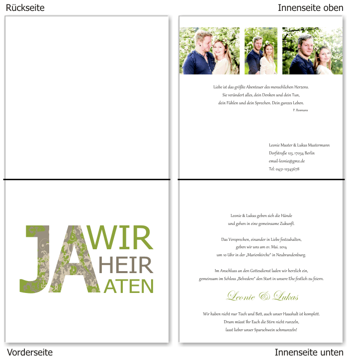 Einladungskarten Hochzeit, Hochzeitseinladungen, Hochzeitskarten, Einladungen für Hochzeit