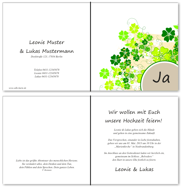 Einladungskarten Hochzeit, Hochzeitseinladungen, Hochzeitskarten, Einladungen für Hochzeit