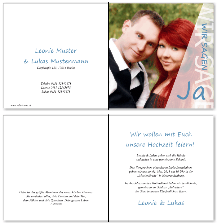  Einladungskarten Hochzeit, Hochzeitseinladungen, Hochzeitskarten, Einladungen für Hochzeit