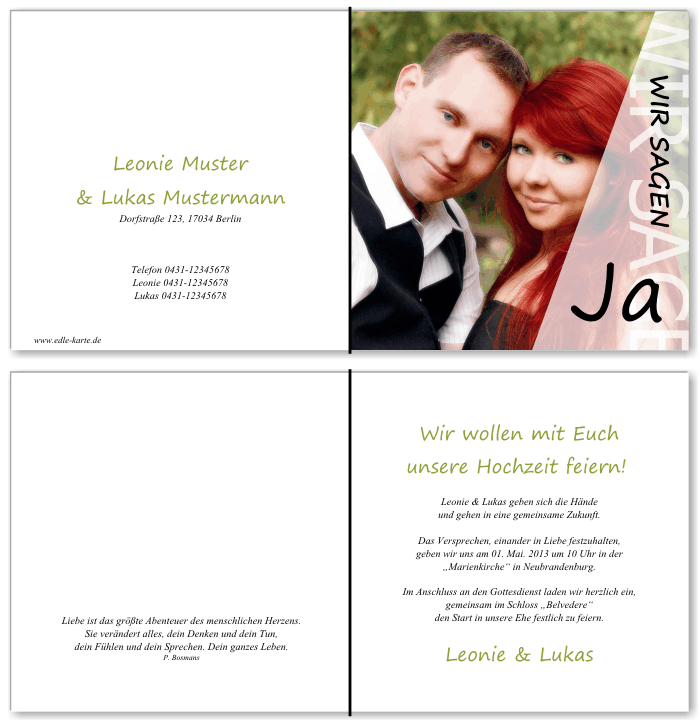  Einladungskarten Hochzeit, Hochzeitseinladungen, Hochzeitskarten, Einladungen für Hochzeit