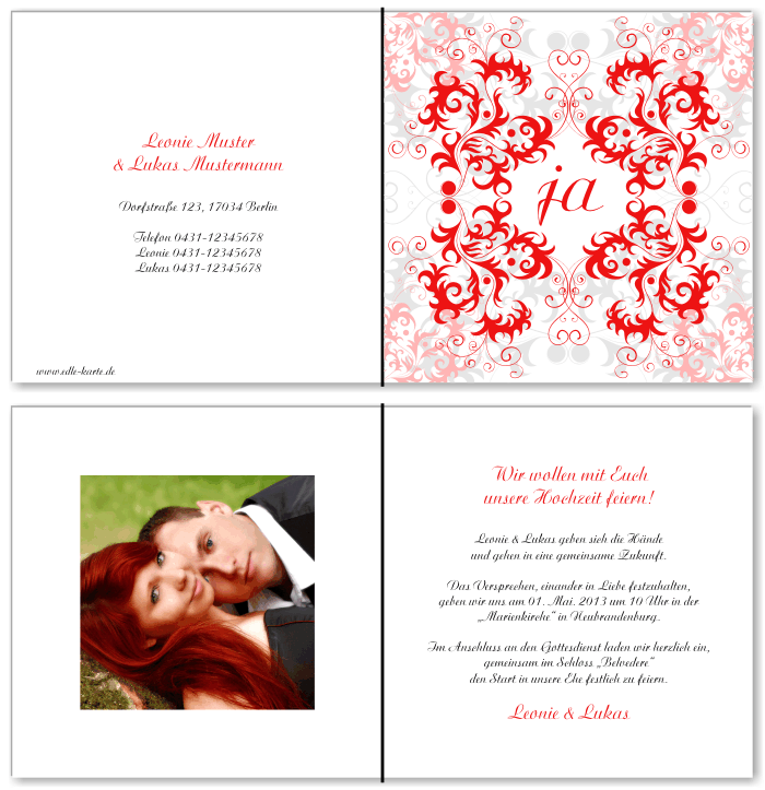  Einladungskarten Hochzeit, Hochzeitseinladungen, Hochzeitskarten, Einladungen für Hochzeit