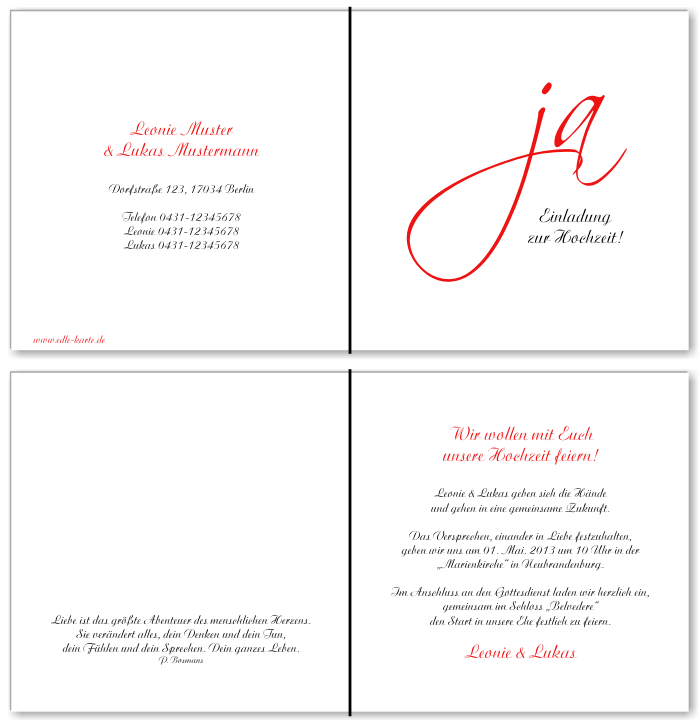  Einladungskarten Hochzeit, Hochzeitseinladungen, Hochzeitskarten, Einladungen für Hochzeit