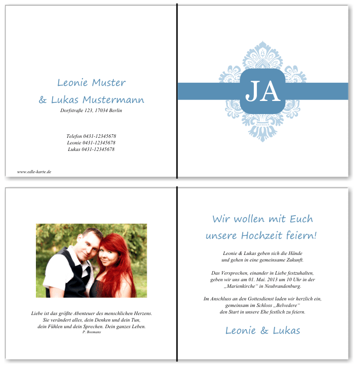  Einladungskarten Hochzeit, Hochzeitseinladungen, Hochzeitskarten, Einladungen für Hochzeit
