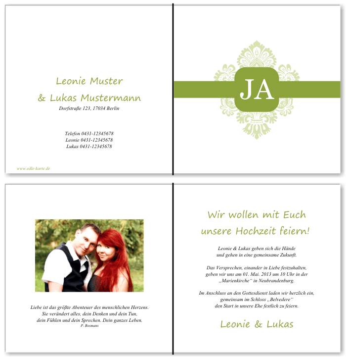  Einladungskarten Hochzeit, Hochzeitseinladungen, Hochzeitskarten, Einladungen für Hochzeit
