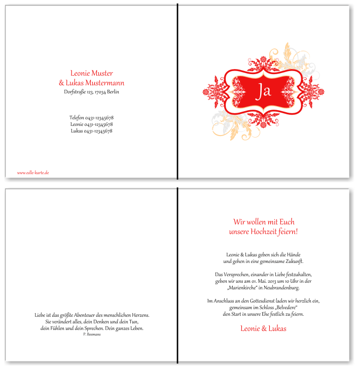  Einladungskarten Hochzeit, Hochzeitseinladungen, Hochzeitskarten, Einladungen für Hochzeit