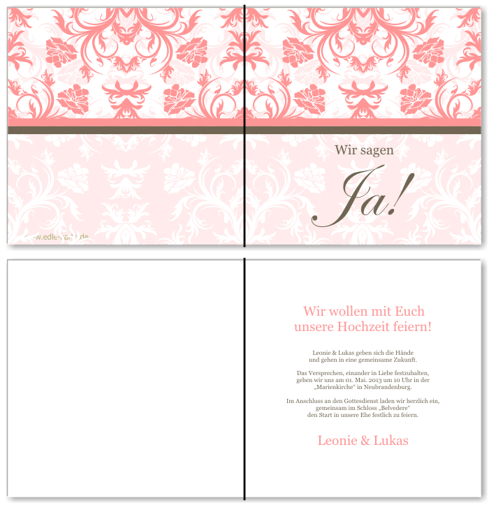  Einladungskarten Hochzeit, Hochzeitseinladungen, Hochzeitskarten, Einladungen für Hochzeit