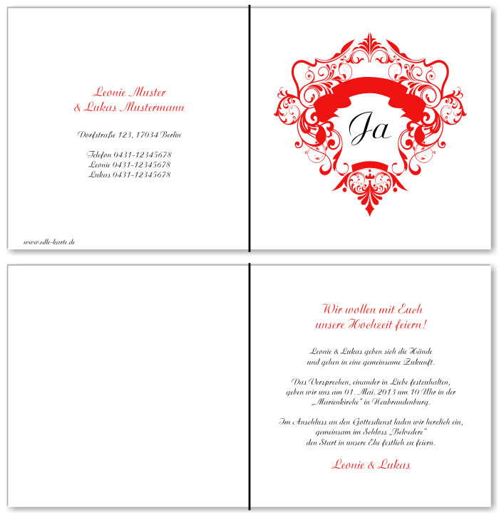  Einladungskarten Hochzeit, Hochzeitseinladungen, Hochzeitskarten, Einladungen für Hochzeit
