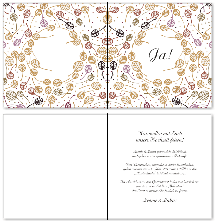  Einladungskarten Hochzeit, Hochzeitseinladungen, Hochzeitskarten, Einladungen für Hochzeit