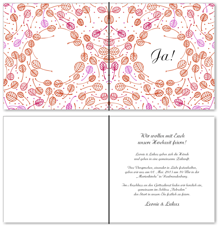  Einladungskarten Hochzeit, Hochzeitseinladungen, Hochzeitskarten, Einladungen für Hochzeit