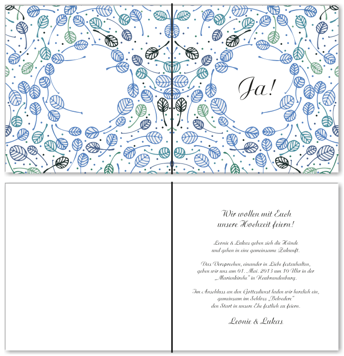  Einladungskarten Hochzeit, Hochzeitseinladungen, Hochzeitskarten, Einladungen für Hochzeit