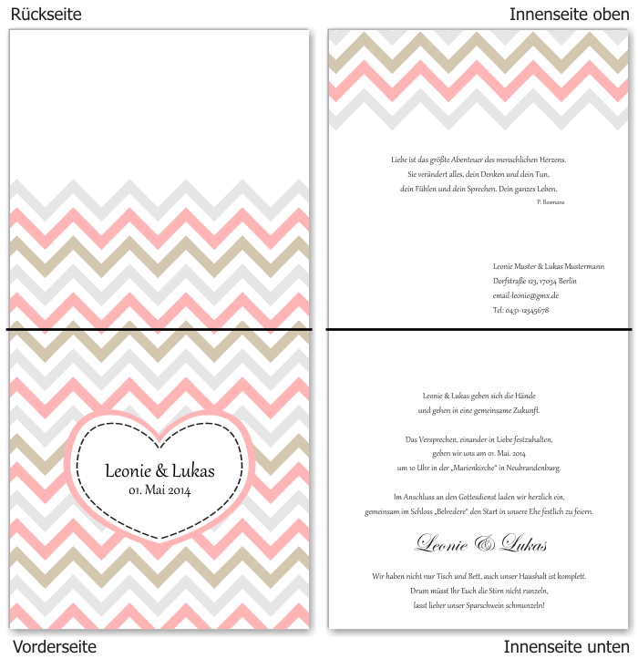  Einladungskarten Hochzeit, Hochzeitseinladungen, Hochzeitskarten, Einladungen für Hochzeit