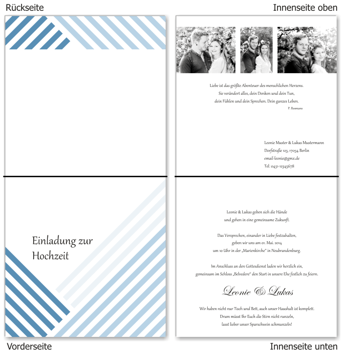 Einladungskarten Hochzeit, Hochzeitseinladungen, Hochzeitskarten, Einladungen für Hochzeit