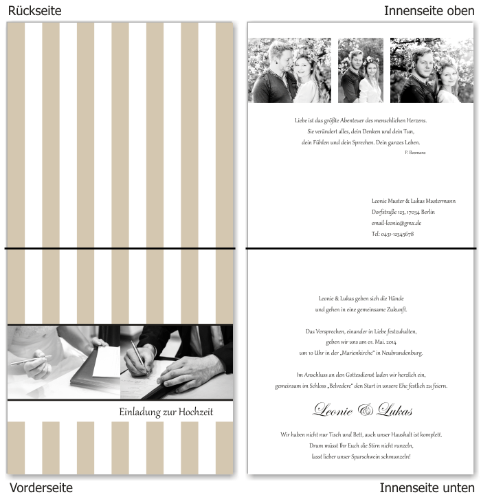  Einladungskarten Hochzeit, Hochzeitseinladungen, Hochzeitskarten, Einladungen für Hochzeit