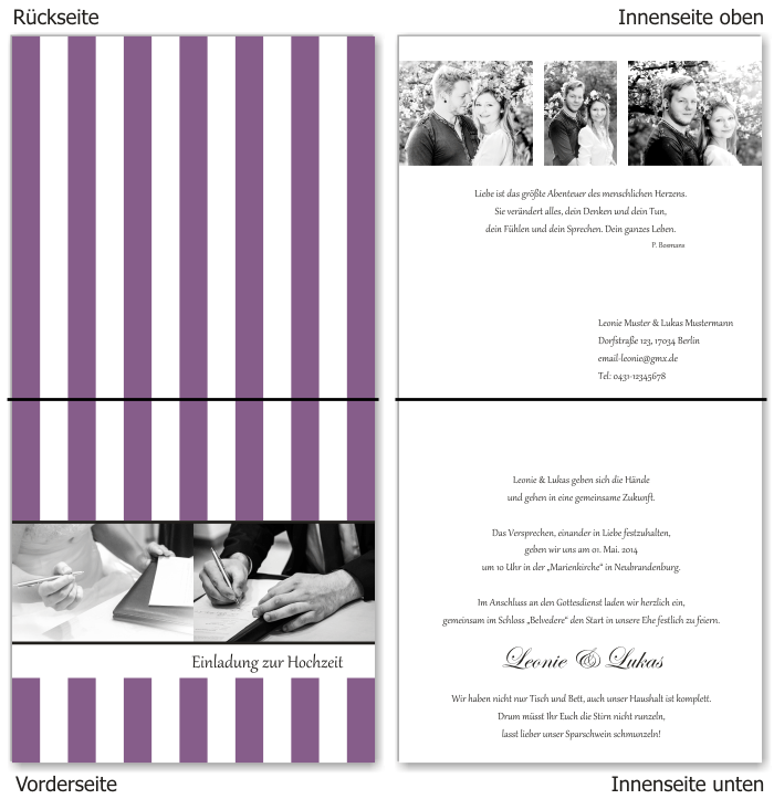  Einladungskarten Hochzeit, Hochzeitseinladungen, Hochzeitskarten, Einladungen für Hochzeit
