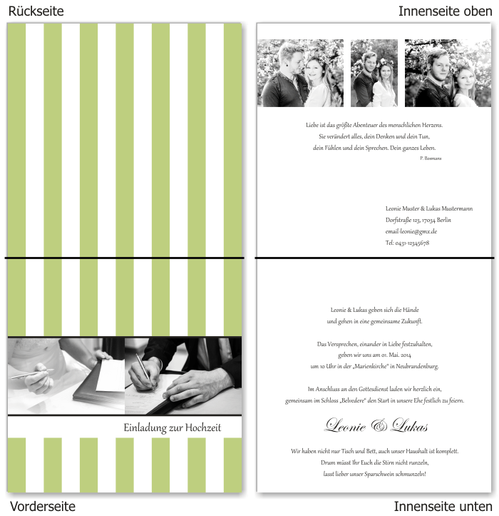  Einladungskarten Hochzeit, Hochzeitseinladungen, Hochzeitskarten, Einladungen für Hochzeit