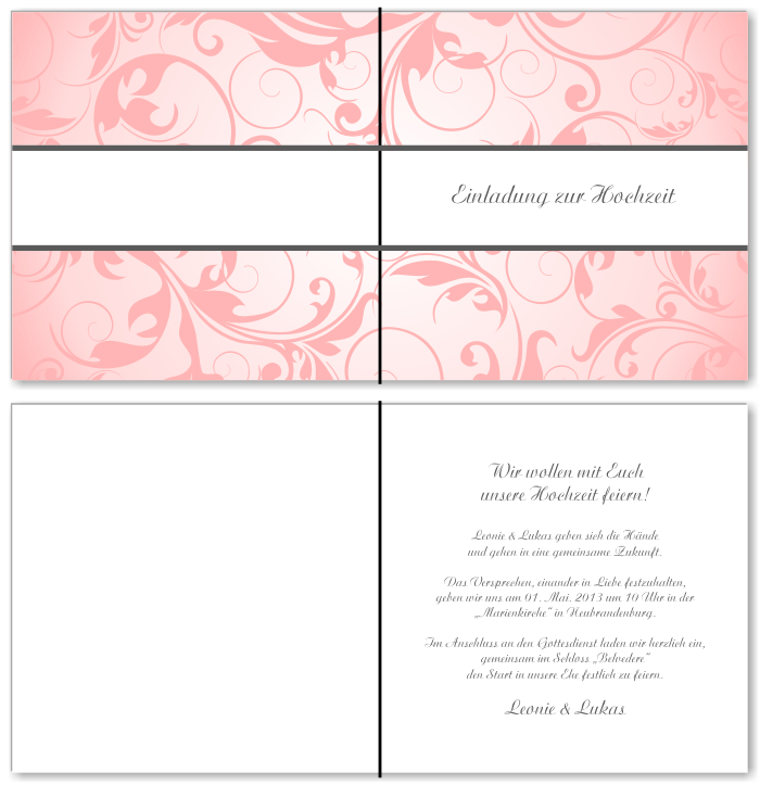  Einladungskarten Hochzeit, Hochzeitseinladungen, Hochzeitskarten, Einladungen für Hochzeit
