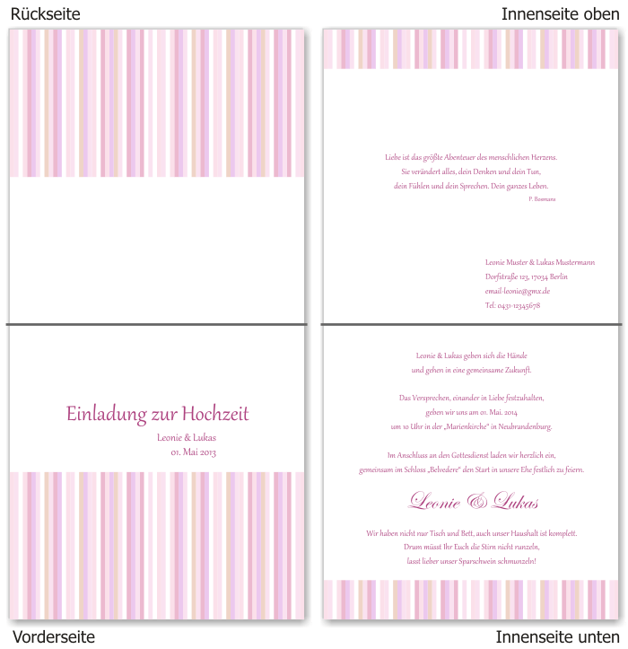  Einladungskarten Hochzeit, Hochzeitseinladungen, Hochzeitskarten, Einladungen für Hochzeit