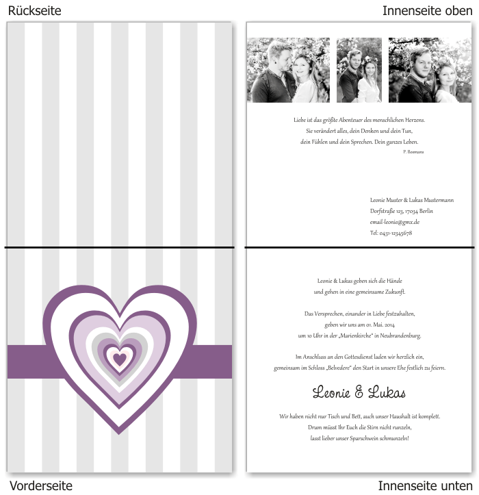  Einladungskarten Hochzeit, Hochzeitseinladungen, Hochzeitskarten, Einladungen für Hochzeit
