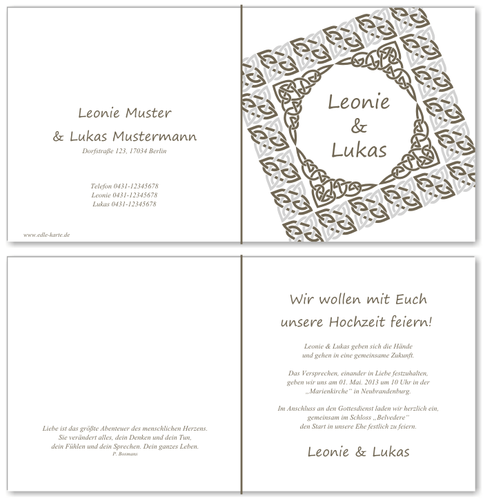  Einladungskarten Hochzeit, Hochzeitseinladungen, Hochzeitskarten, Einladungen für Hochzeit