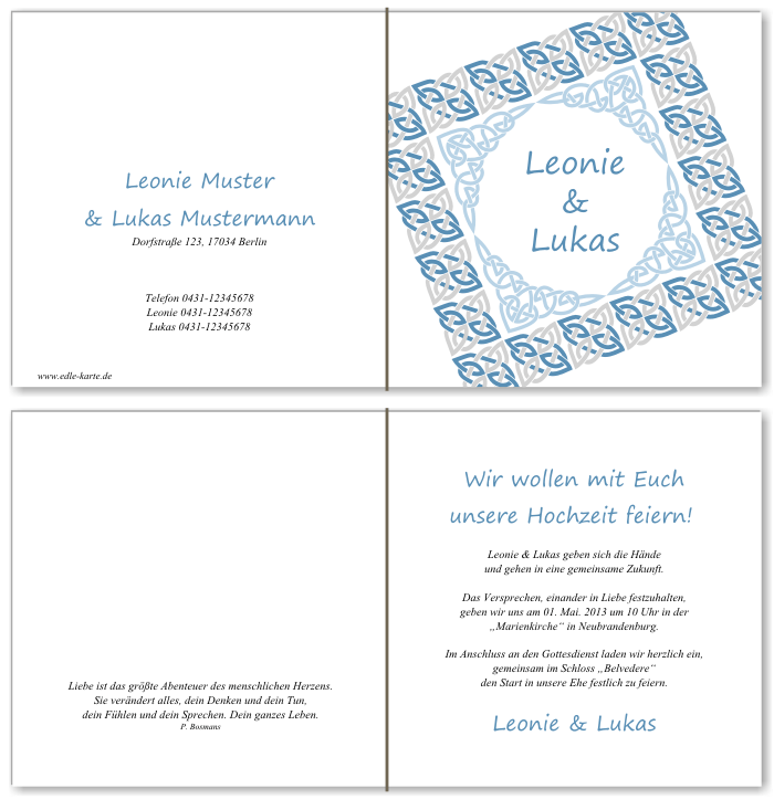  Einladungskarten Hochzeit, Hochzeitseinladungen, Hochzeitskarten, Einladungen für Hochzeit