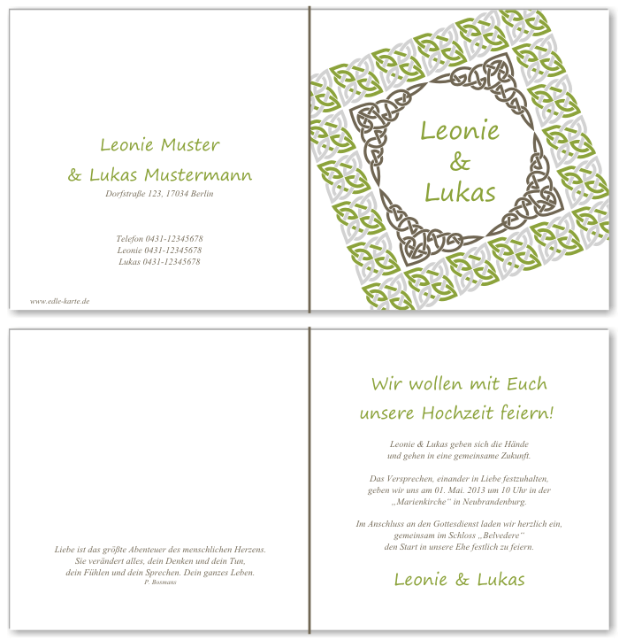  Einladungskarten Hochzeit, Hochzeitseinladungen, Hochzeitskarten, Einladungen für Hochzeit
