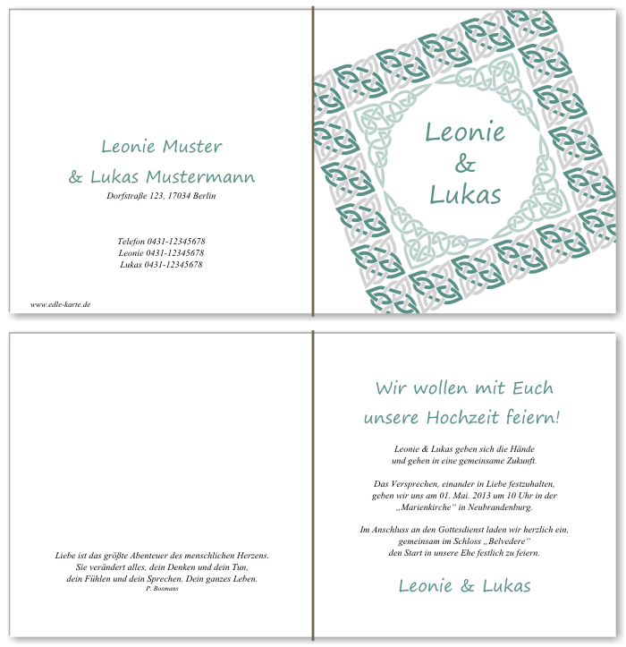  Einladungskarten Hochzeit, Hochzeitseinladungen, Hochzeitskarten, Einladungen für Hochzeit