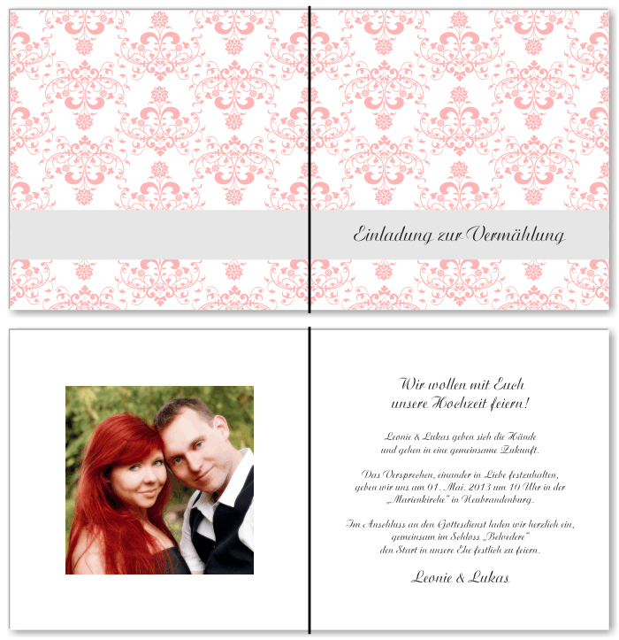  Einladungskarten Hochzeit, Hochzeitseinladungen, Hochzeitskarten, Einladungen für Hochzeit