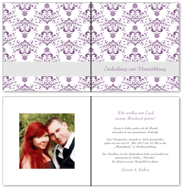  Einladungskarten Hochzeit, Hochzeitseinladungen, Hochzeitskarten, Einladungen für Hochzeit