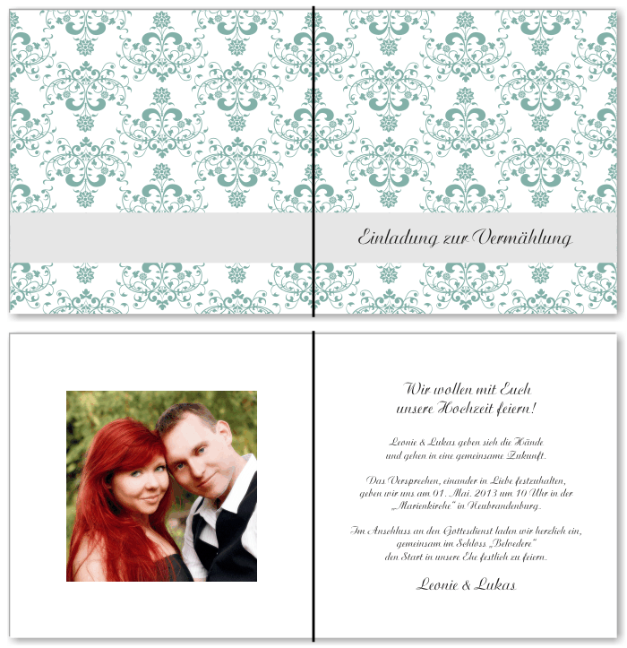  Einladungskarten Hochzeit, Hochzeitseinladungen, Hochzeitskarten, Einladungen für Hochzeit