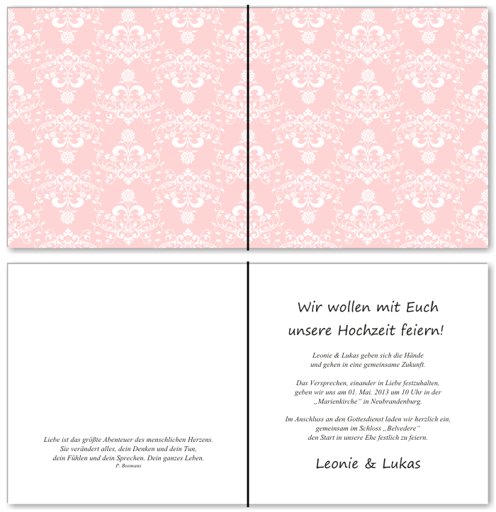  Einladungskarten Hochzeit, Hochzeitseinladungen, Hochzeitskarten, Einladungen für Hochzeit