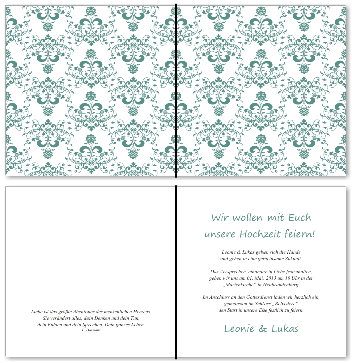  Einladungskarten Hochzeit, Hochzeitseinladungen, Hochzeitskarten, Einladungen für Hochzeit