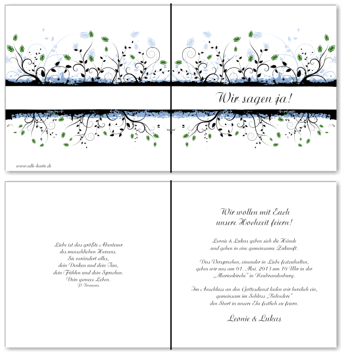  Einladungskarten Hochzeit, Hochzeitseinladungen, Hochzeitskarten, Einladungen für Hochzeit