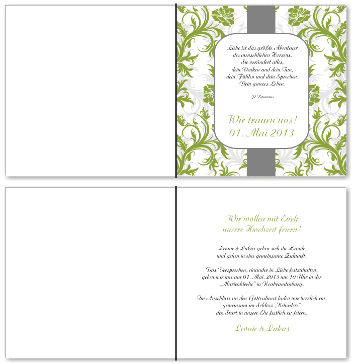 Einladungskarten Hochzeit, Hochzeitseinladungen, Hochzeitskarten, Einladungen für Hochzeit