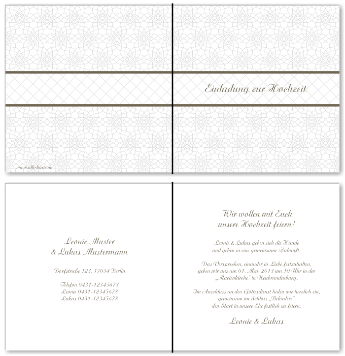 Einladungskarten Hochzeit, Hochzeitseinladungen, Hochzeitskarten, Einladungen für Hochzeit