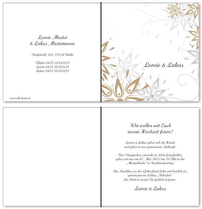  Einladungskarten Hochzeit, Hochzeitseinladungen, Hochzeitskarten, Einladungen für Hochzeit
