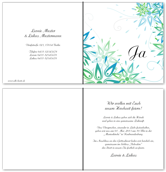  Einladungskarten Hochzeit, Hochzeitseinladungen, Hochzeitskarten, Einladungen für Hochzeit