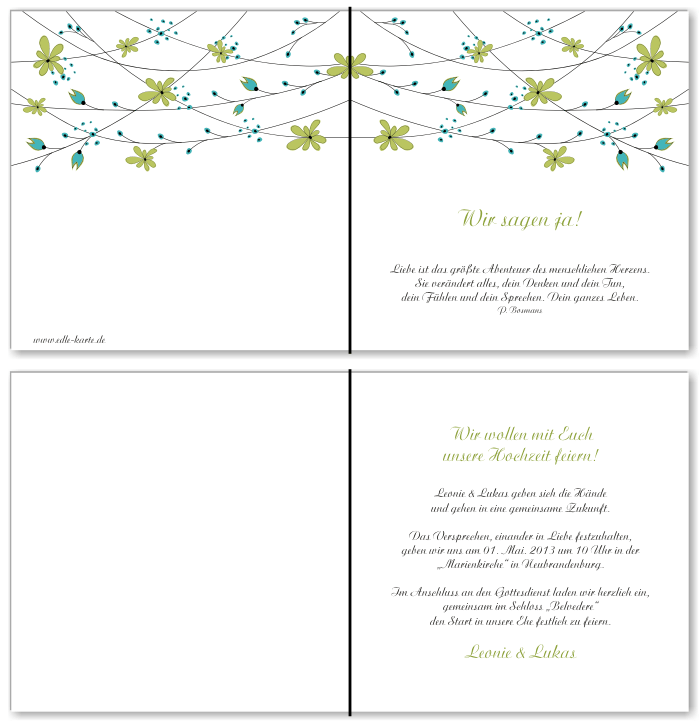  Einladungskarten Hochzeit, Hochzeitseinladungen, Hochzeitskarten, Einladungen für Hochzeit