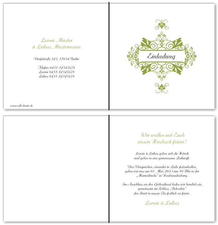  Einladungskarten Hochzeit, Hochzeitseinladungen, Hochzeitskarten, Einladungen für Hochzeit