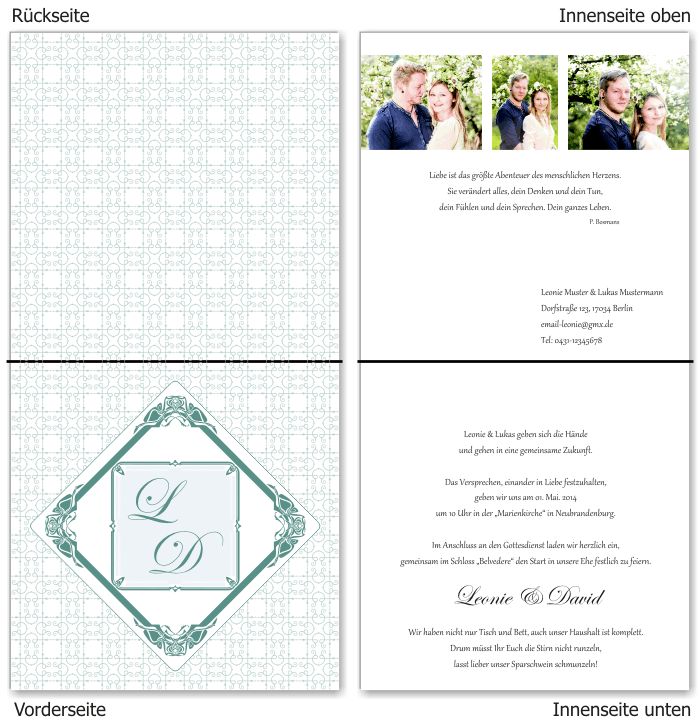  Einladungskarten Hochzeit, Hochzeitseinladungen, Hochzeitskarten, Einladungen für Hochzeit